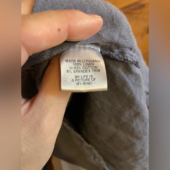 FLAX linen dress SIZE Petite (X-Small) • cornflower blue • NWOT • pockets! 😍 - Picture 7 of 15